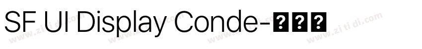 SF UI Display Conde字体转换